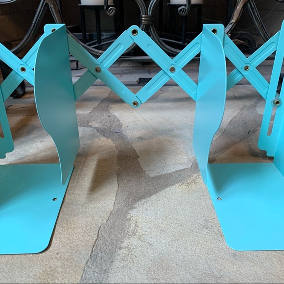 Dinosaur Blue Adjustable Bookends Desktop Bookshelf - Picture 7 of 16